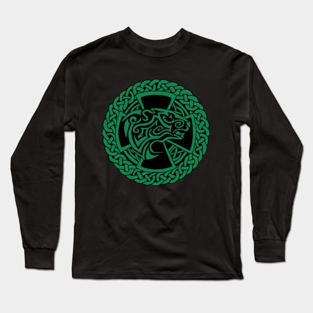 Celtic Polar bear Long Sleeve T-Shirt by Astrablink7